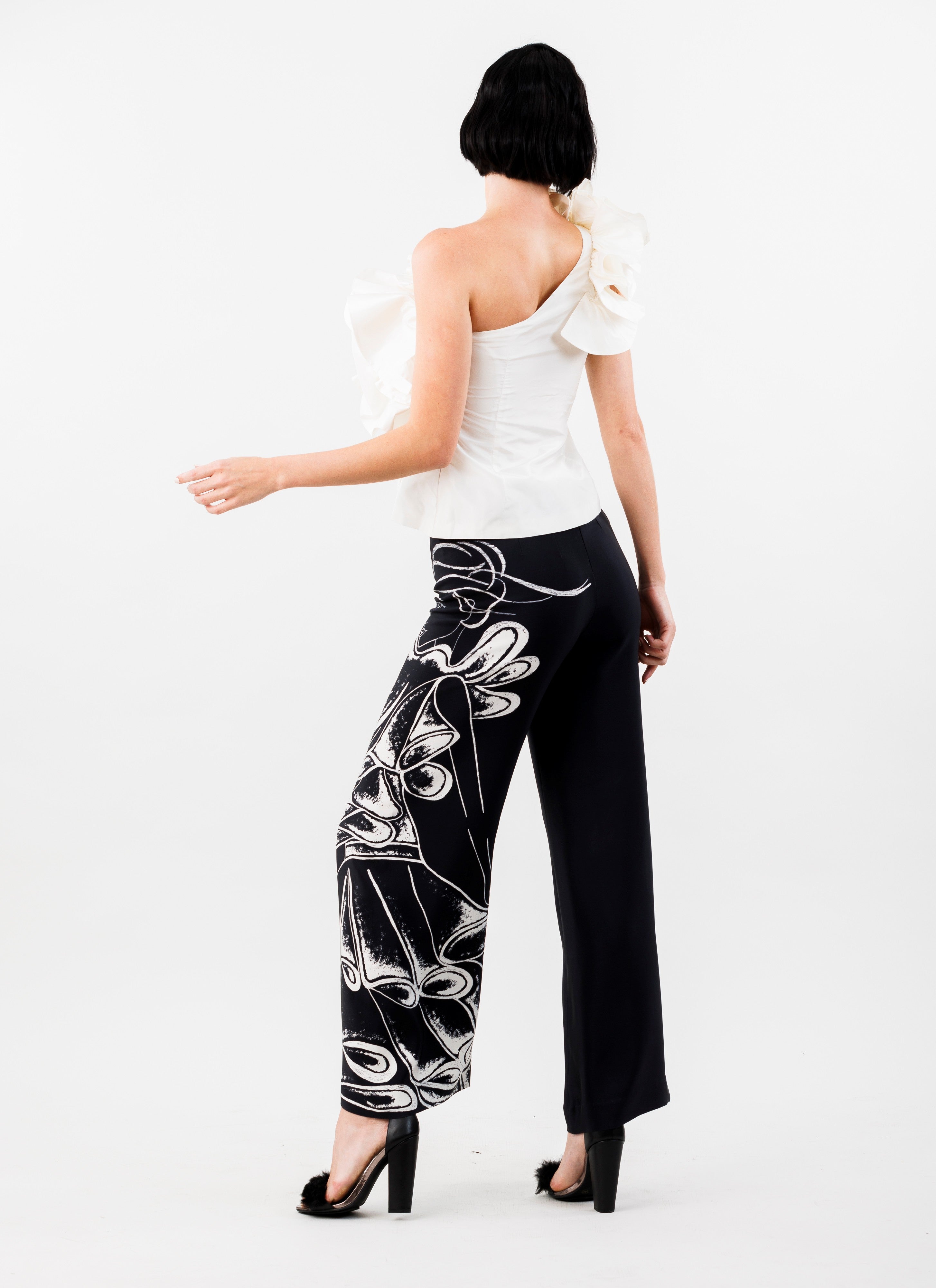 Frolicking Though Florence: Art Print Silk Faille Palazzo Pants