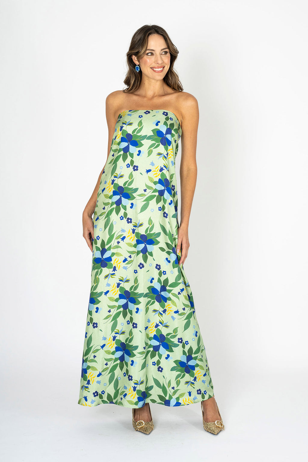 Emerald Grace Strapless Dress