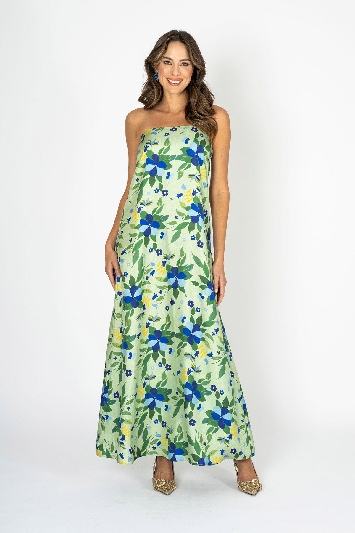 Emerald Grace Strapless Dress