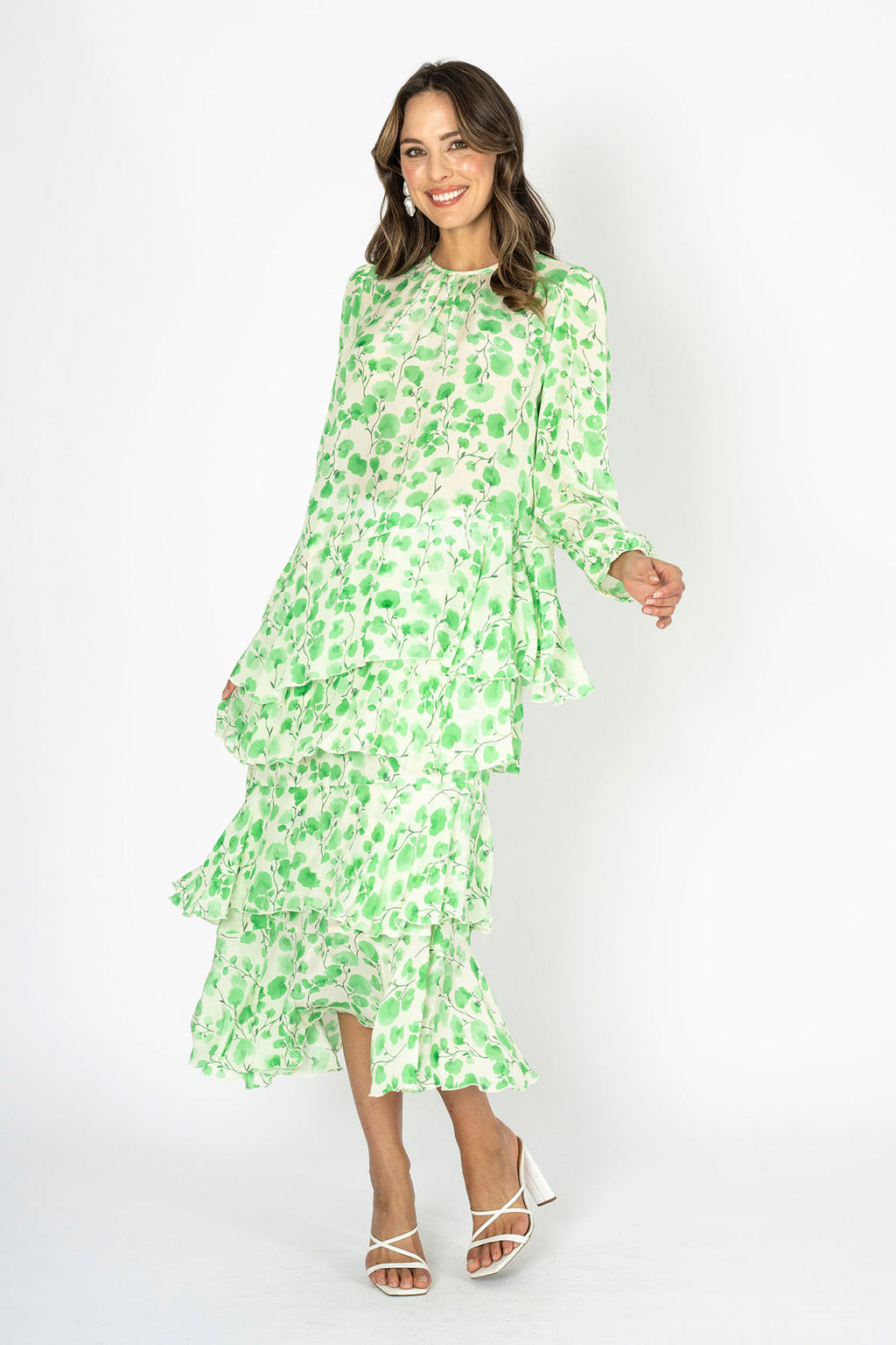 Flocelle Ruffle Travel Skirt, Top and Cami with Tie-Belt