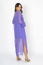 Tea at Athenee Ruffle Dress – Rich Lavender