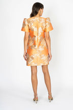 Midnight Martinis Short Brocade Dress with Lining