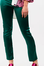 Madison Avenue Emerald Silk-blend Pant